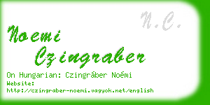 noemi czingraber business card