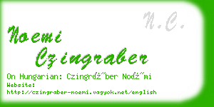 noemi czingraber business card